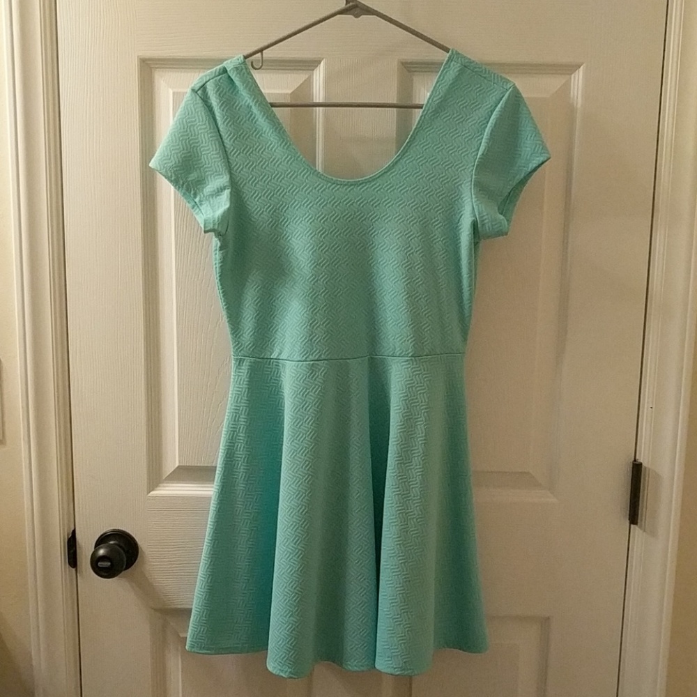 Sea Green Skater Dress